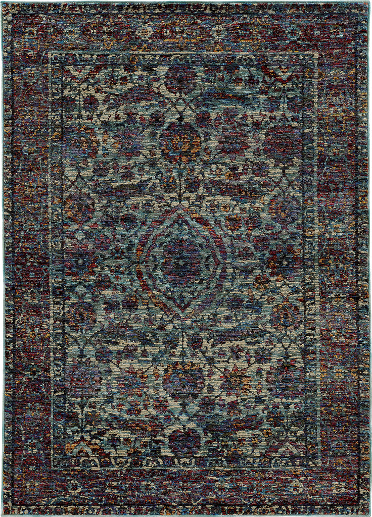 Oriental Weavers Andorra 6846B Blue/ Purple Area Rug main image featured