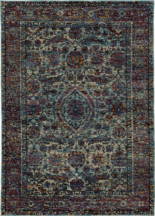Oriental Weavers Andorra 6846B Blue/ Purple Area Rug main image featured