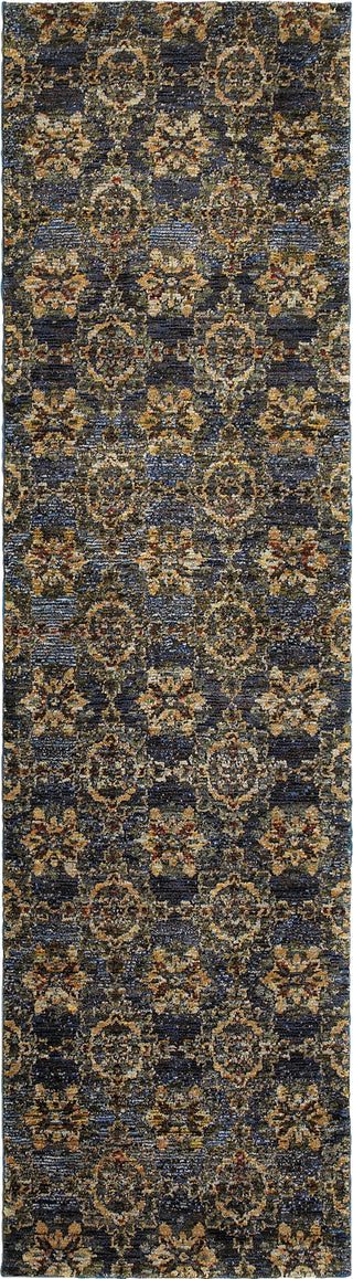 Oriental Weavers Andorra 6883C Blue/ Gold Area Rug Runner 2'3''X 8'