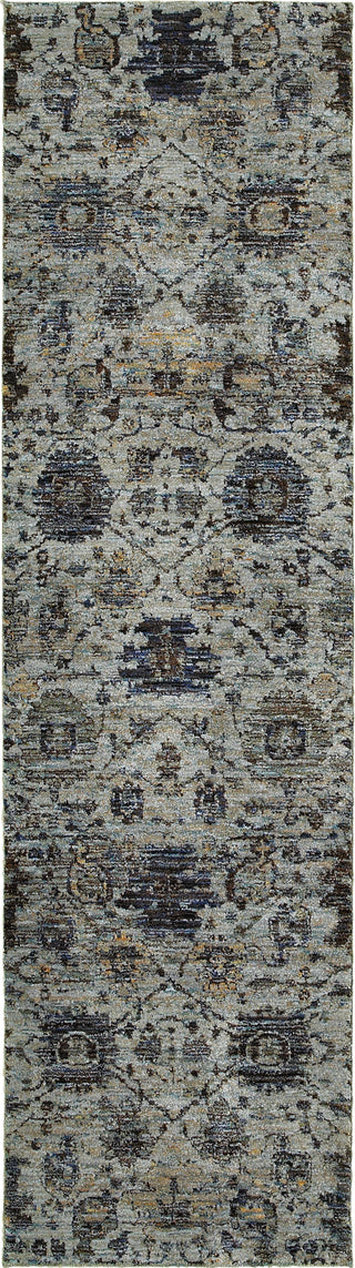 Oriental Weavers Andorra 7120A Blue/ Navy Area Rug Runner 2'3''x8'