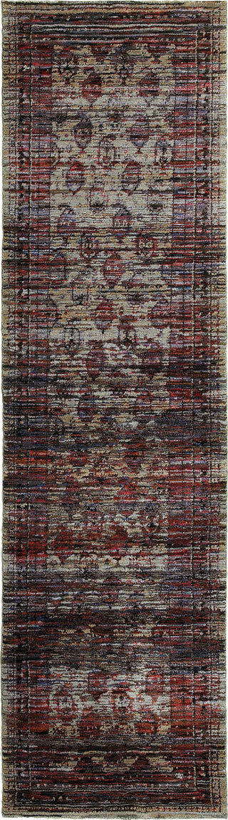 Oriental Weavers Andorra 7122D Multi/ Red Area Rug 2'3'' X 8' Runner