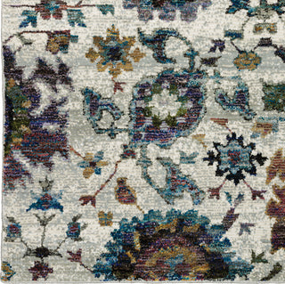 Oriental Weavers Andorra 7129A Stone/ Multi Area Rug Corner Image