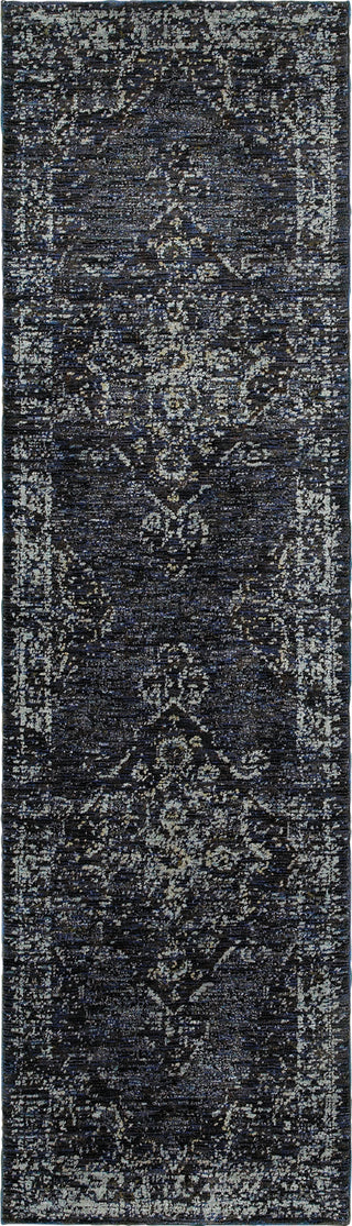 Oriental Weavers Andorra 7135F Blue/ Blue Area Rug Runner