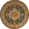Oriental Weavers Andorra 7138B Gold/ Grey Area Rug Round Image