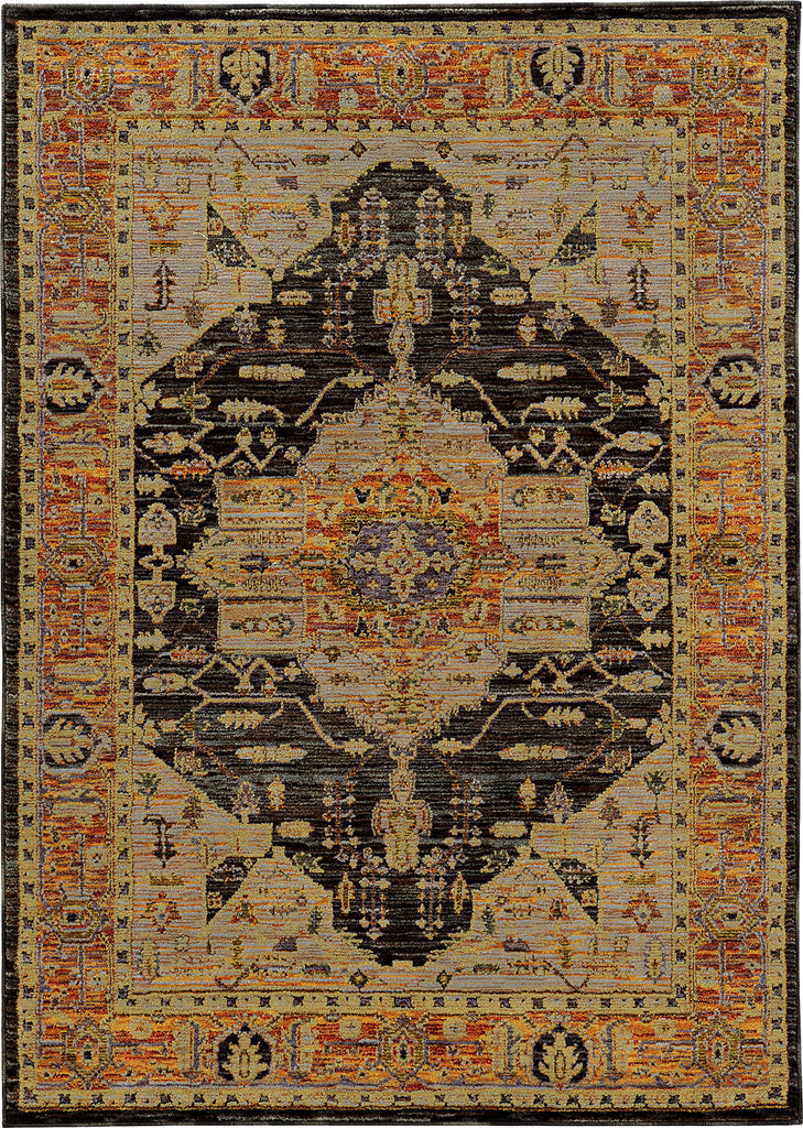 Oriental Weavers Andorra 7138B Gold/ Grey Area Rug main image