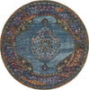 Oriental Weavers Andorra 7139A Blue/ Multi Area Rug Round Image