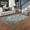 Oriental Weavers Andorra 7139A Blue/ Multi Area Rug Lifestyle Image Feature