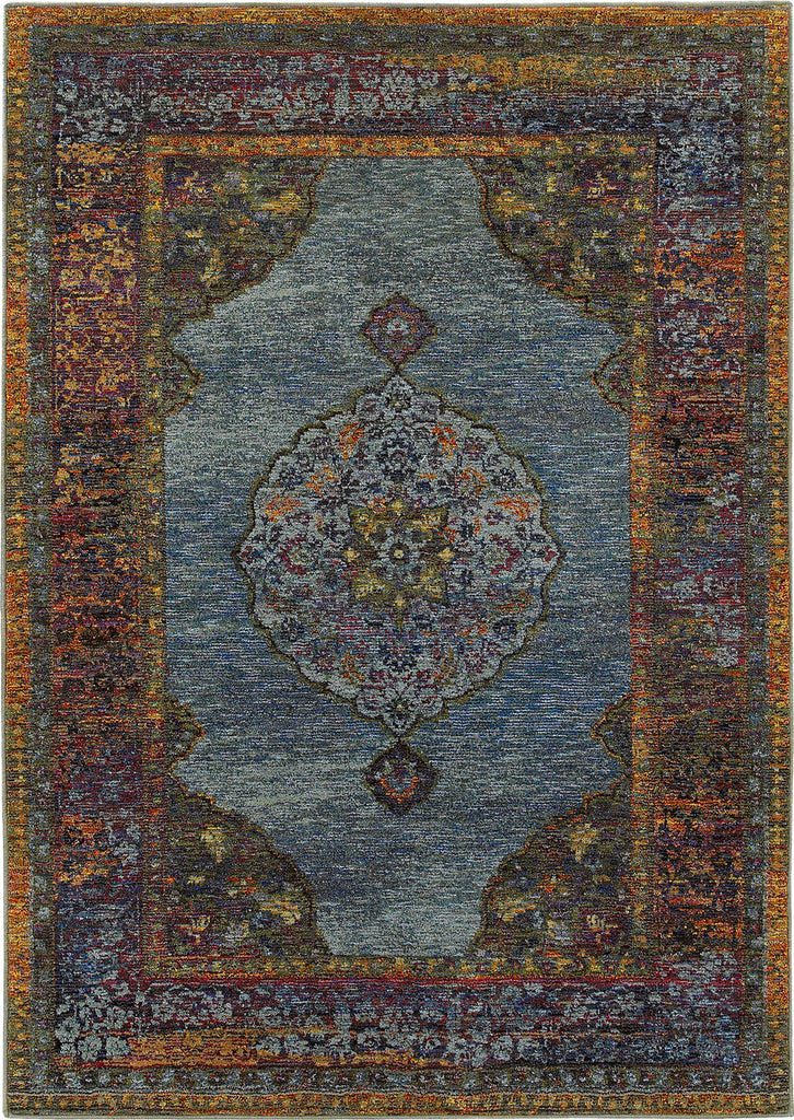 Oriental Weavers Andorra 7139A Blue/ Multi Area Rug main image