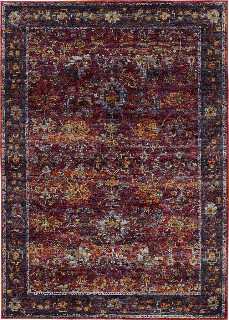 Oriental Weavers Andorra 7153A Red/ Purple Area Rug main image Featured