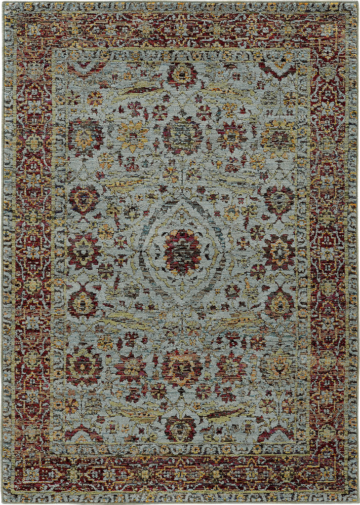 Oriental Weavers Andorra 7155A Blue/ Red Area Rug main image
