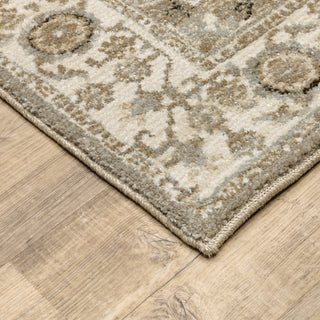 Oriental Weavers Andorra 8929H Grey/Ivory Area Rug Corner Featured