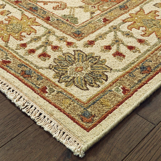 Tommy Bahama Angora 12301 Ivory Gold Area Rug Corner Image