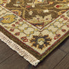 Tommy Bahama Angora 12304 Brown Ivory Area Rug Corner Image