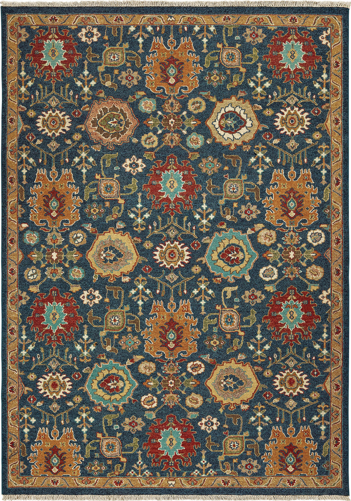 Tommy Bahama Angora 12307 Blue Rust Area Rug main image
