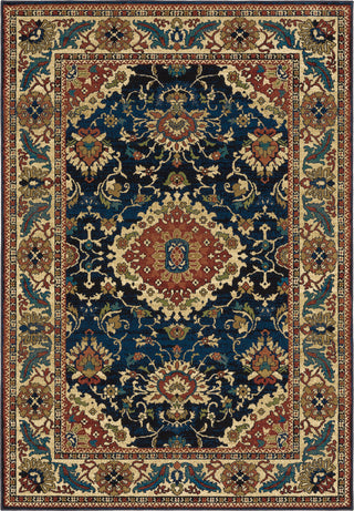 Oriental Weavers Ankara 1803B Blue/Red Area Rug main image featured