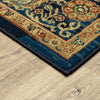 Oriental Weavers Ankara 501K5 Blue/Gold Area Rug Corner Image