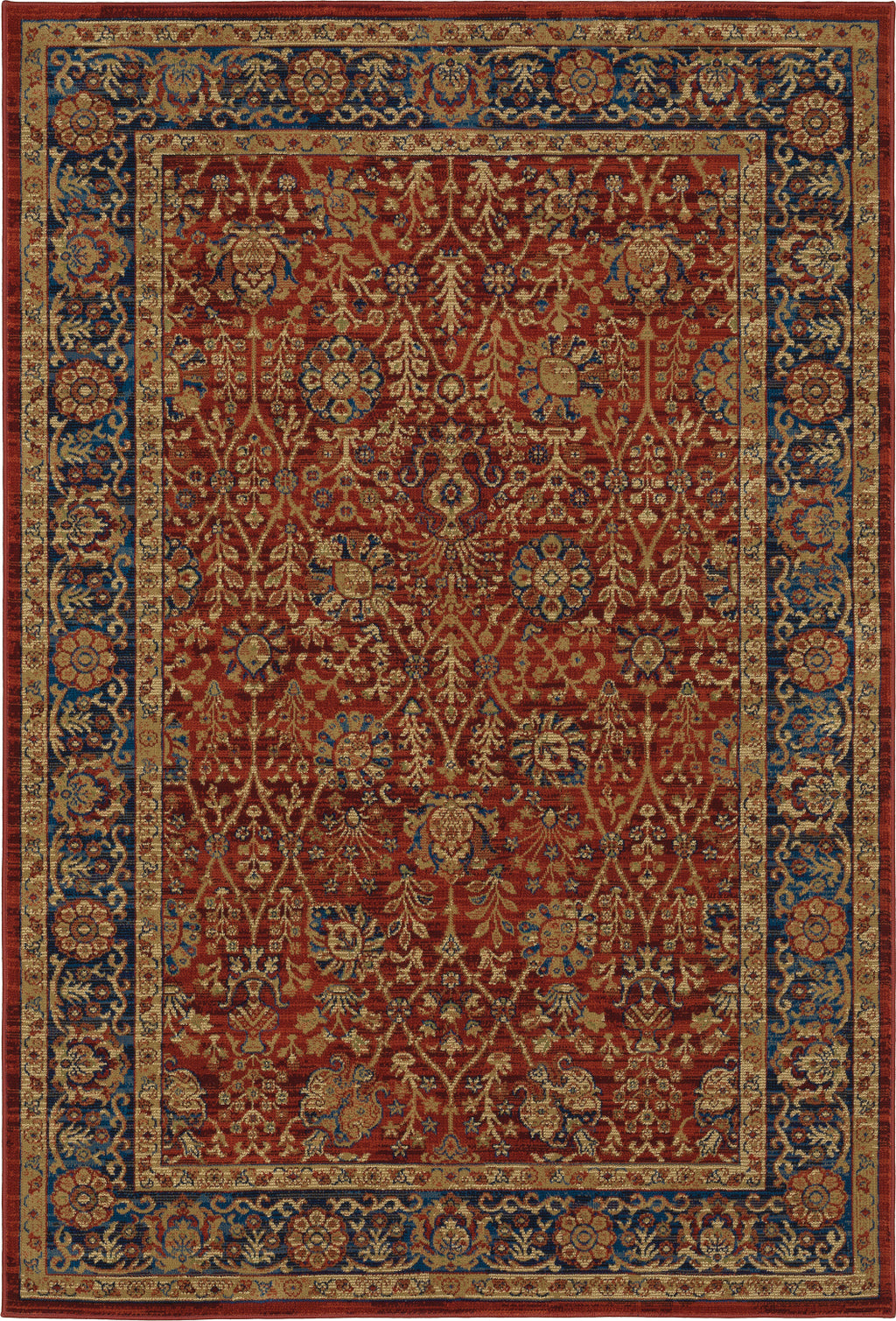 Oriental Weavers Ankara 501R5 Red/Blue Area Rug main image featured