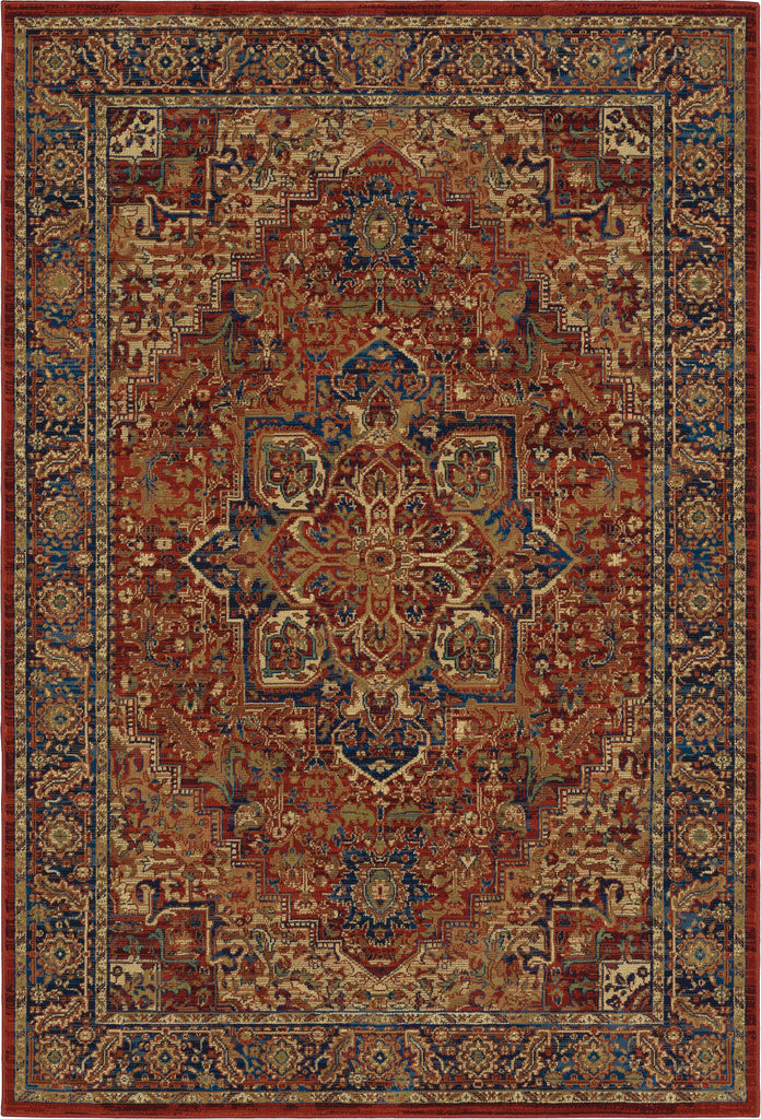 Oriental Weavers Ankara 604R5 Red/Blue Area Rug main image