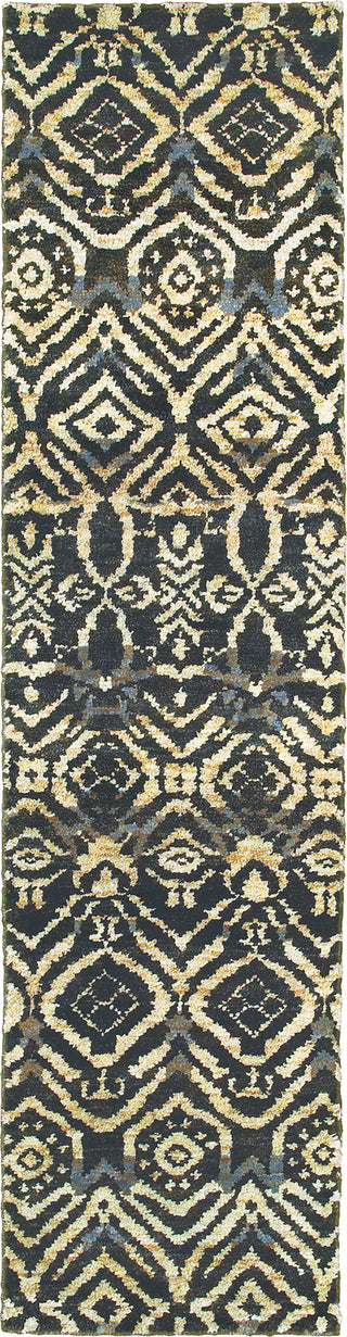 Tommy Bahama Ansley 50904 Black Area Rug Runner