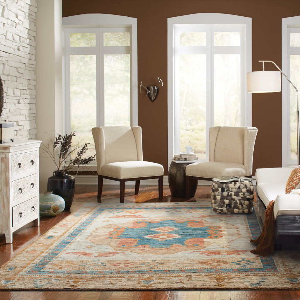 Tommy Bahama Ansley 50910 Beige Area Rug Roomshot Feature