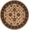 Oriental Weavers Ariana 130/7 Ivory/Black Area Rug 6' Round