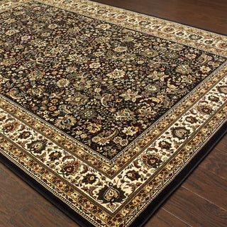 Oriental Weavers Ariana 213K8 Black/Ivory Area Rug Closeup