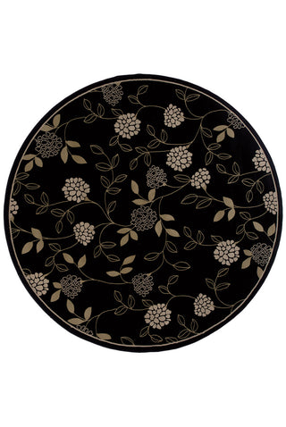 Oriental Weavers Ariana 2285G Black/Green Area Rug 8' Round