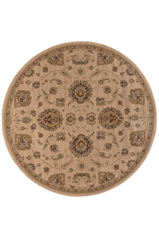 Oriental Weavers Ariana 2302A Beige/Gold Area Rug 8' Round