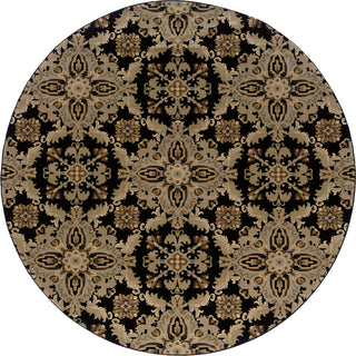 Oriental Weavers Ariana 2313B Black/Green Area Rug Round