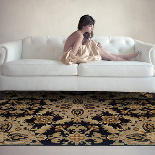 Oriental Weavers Ariana 2313B Black/Green Area Rug Lifestyle Image
