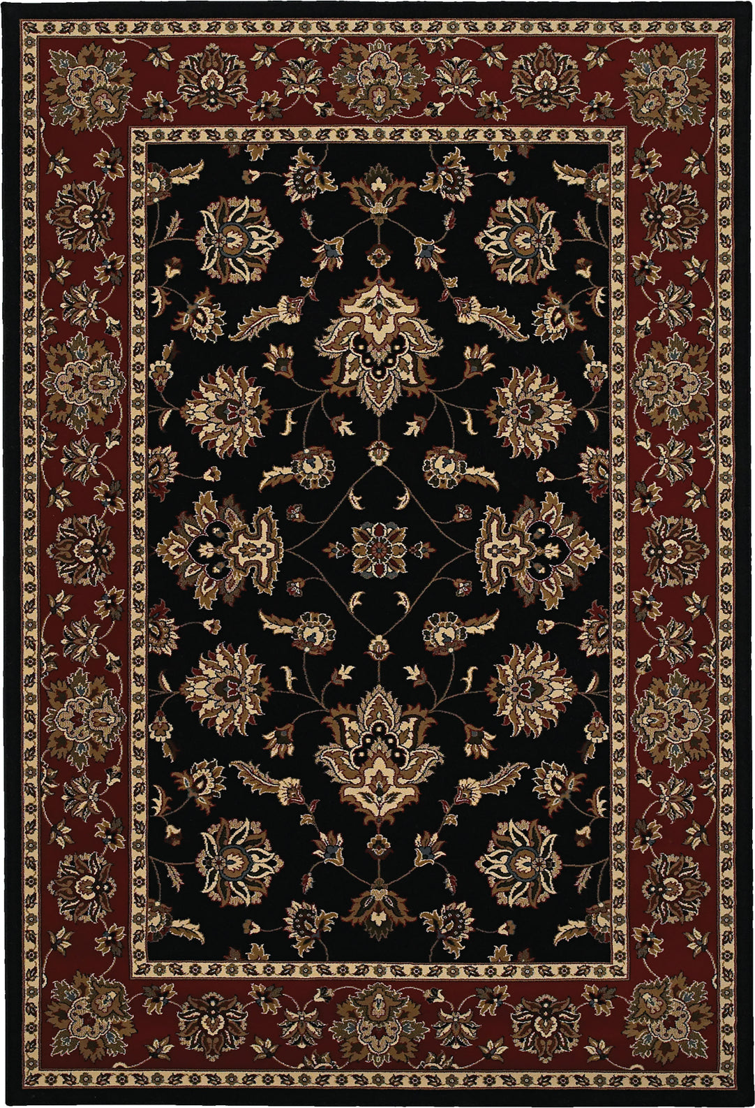 Oriental Weavers Ariana 623M3 Black/Red Area Rug main image featured