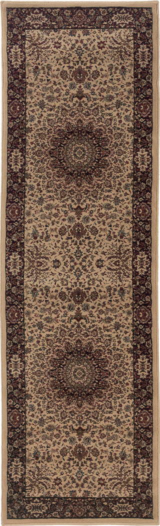 Oriental Weavers Ariana 095I8 Ivory/Black Area Rug Runner