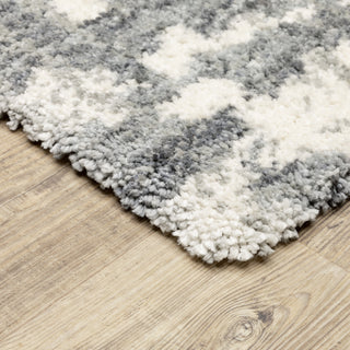 Oriental Weavers Aspen 003H9 Grey/Ivory Area Rug Corner Image