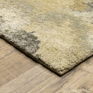 Oriental Weavers Astor 2268Z Beige/ Gold Area Rug Corner On Wood