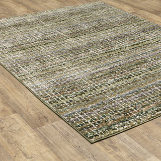 Oriental Weavers Atlas 747A0 Green/Multi Area Rug On Wood Featured