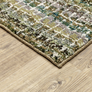 Oriental Weavers Atlas 747A0 Green/Multi Area Rug Corner Image