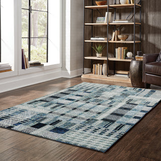 Oriental Weavers Atlas 752B0 Blue/Blue Area Rug Lifestyle Image Feature