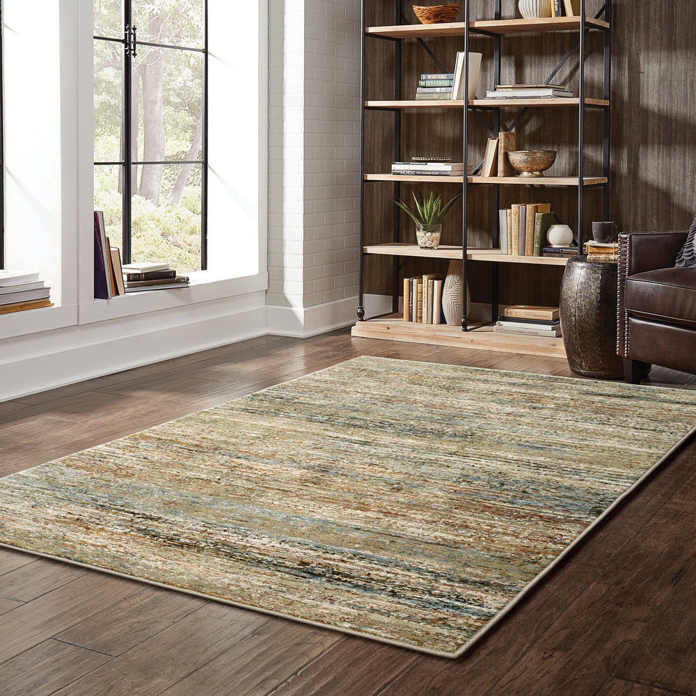 Oriental Weavers Atlas 8037J Area Rug Room Scene Featured