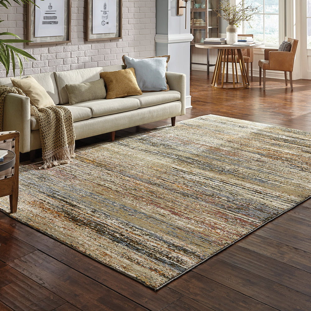 Oriental Weavers Atlas 8037J Area Rug Room Featured