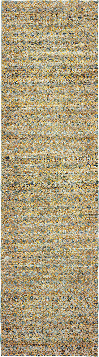 Oriental Weavers Atlas 8048B Blue/ Gold Area Rug Runner