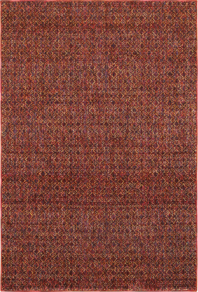 Oriental Weavers Atlas 8048K Red/ Rust Area Rug main image featured