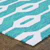 Tommy Bahama Atrium 51102 Blue Area Rug Corner Shot