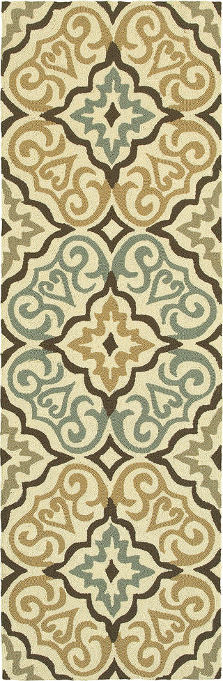 Tommy Bahama Atrium 51106 Ivory Area Rug Runner