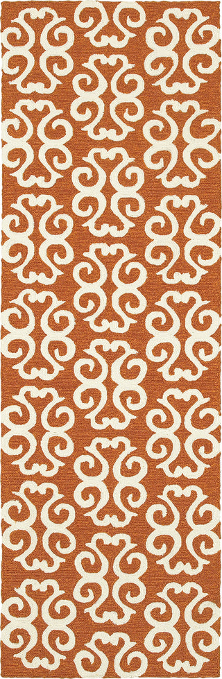 Tommy Bahama Atrium 51107 Orange Area Rug Runner