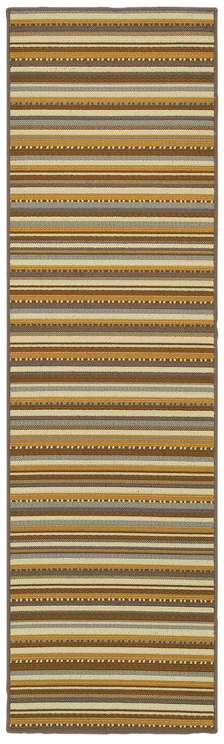 Oriental Weavers Bali 1001J Grey/Gold Area Rug 2' 3 X  7' 6