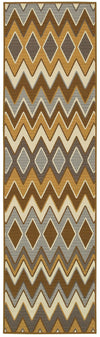 Oriental Weavers Bali 1732D Grey/Gold Area Rug 2' 3 X  7' 6