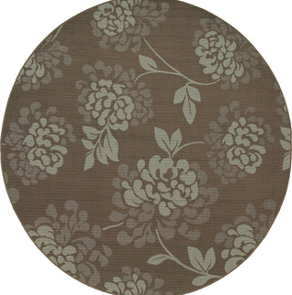 Oriental Weavers Bali 4335B Grey/Blue Area Rug 7' 10'' Round
