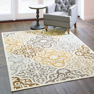 Oriental Weavers Bali 4904W Ivory/Grey Area Rug Room Scene 2