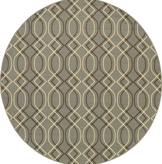 Oriental Weavers Bali 4926L Blue/Grey Area Rug 7' 10'' Round
