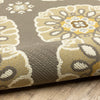 Oriental Weavers Bali 5863N Grey/Gold Area Rug Close-up Image